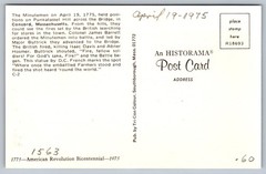 #1563 Battle of Lexington & Concord 2 FDC Maxi Cards