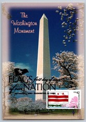 #4283 Flags of our Nation District of Columbia FDC Maxi Card Washington Monument
