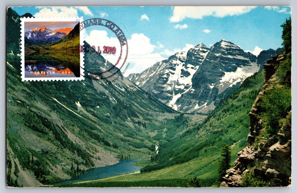 #5298l O Beautiful Maroon Bells Colorado Maxi Card