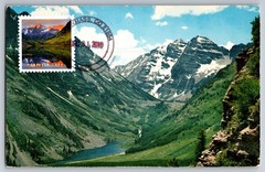 #5298l O Beautiful Maroon Bells Colorado Maxi Card