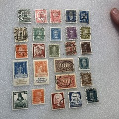 26 USED/HR mixed Deutsches Reich/Germany/Bayern Stamps; 1933- 1945; $1 Ships.