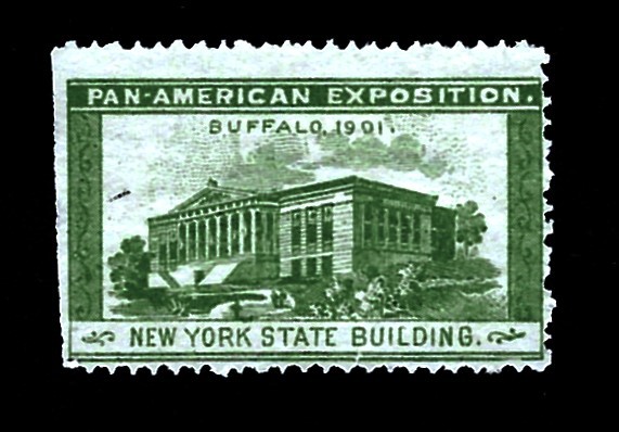 1901 Pan American Exposition BC84 GREEN M NG NEW YORK Cinderella Stamp! Am Expo