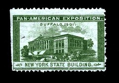 1901 Pan American Exposition BC84 GREEN M NG NEW YORK Cinderella Stamp! Am Expo