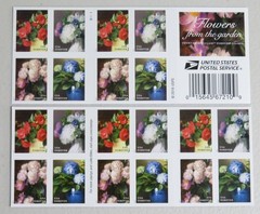 Flowers From the Garden Book of 20 USPS Forever Stamps 2017 MNH Scott #5240b