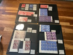GB stamp error flaw mint block collection KGVI QE *a510