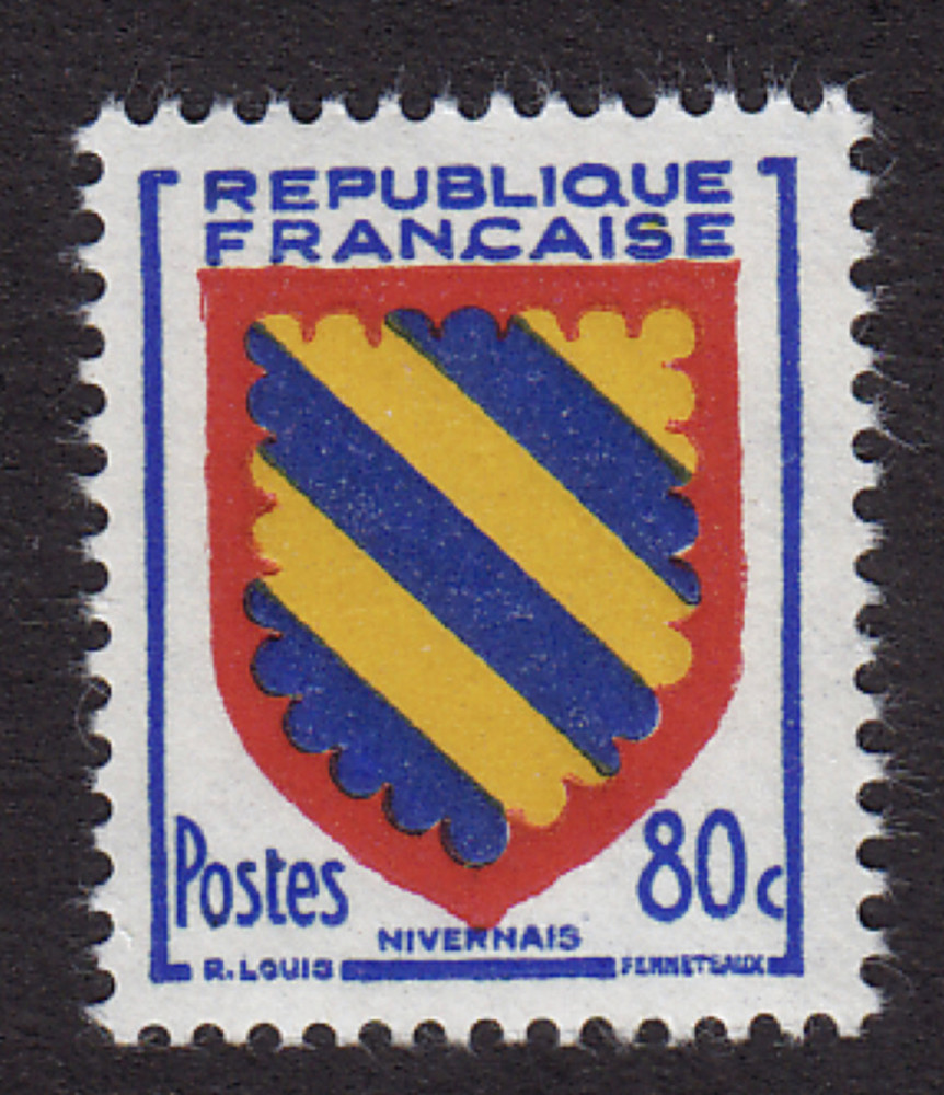 France #735 Mint MNH Original Gum Never Hinged Coats of Arms Stamp Very Fine