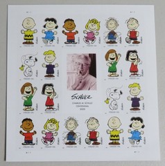 Charles M Schultz “Peanuts” 2022 sheet of 20 USPS forever stamps #5726-5735 MNH