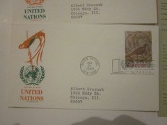 1969 UN FDC Tunisian Mosaic 2 CACHETCRAFT MULTI COLOR Scott UN 183-184 W/ADS