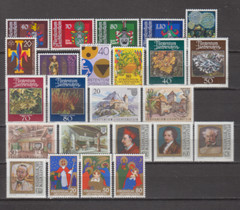 LIECHTENSTEIN 1981 YEAR SET MINT NEVER HINGED MNH 24 STAMPS NO BLOCK SEE PICTURE