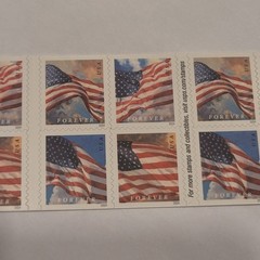 US FOREVER STAMP USA FLAG 2023 2 SHEETS OF 20 (40 STAMPS)