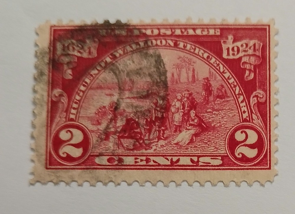 U.S – 1924 – SCOTT #615 – 2 CENTS – HISTORICAL EVENTS – USED