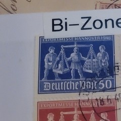Germany Postage Stamp Exportmesse Hannover 1948 Bi-Zone VZd1 Multi-Color Used