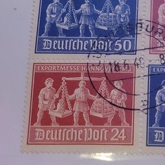Germany Postage Stamp Exportmesse Hannover 1948 Bi-Zone VZd1 Multi-Color Used