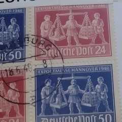 Germany Postage Stamp Exportmesse Hannover 1948 Bi-Zone VZd1 Multi-Color Used