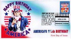 26-129, 2026, SC 6069, Happy Birthday, First Day Cover, Pictorial Postmark, Amer