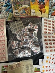huge lot of US stamps discount postage Face Value FV $600+ xmas flowers sheets