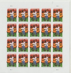 USPS Kwanzaa Sheet of 20 one ounce Stamps PEEL AND STICK, sent from OKC, OK