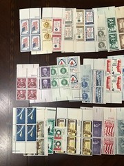 RHstamps 50 DIFFERENT 4 CENT MOSTLY COMMEM U.S. PLATE BLOCKS MINT NOT HINGED MNH