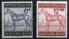 THIRD REICH 1943 mint MNH Vienna Horse Race stamp set! *99 CENT SPECIAL**