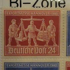 Germany Exportmesse Hannover 1948 Postage Stamps MNH Unused 24 & 50 Multi-Color