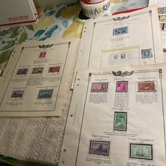 U.S.-(-1947-1948-)-HISTORICAL EVENTS-lot Of 14- Stamps-ON ALBUM PAGE-USED-#30