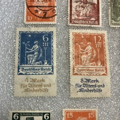 26 USED/HR mixed Deutsches Reich/Germany/Bayern Stamps; 1933- 1945; $1 Ships.