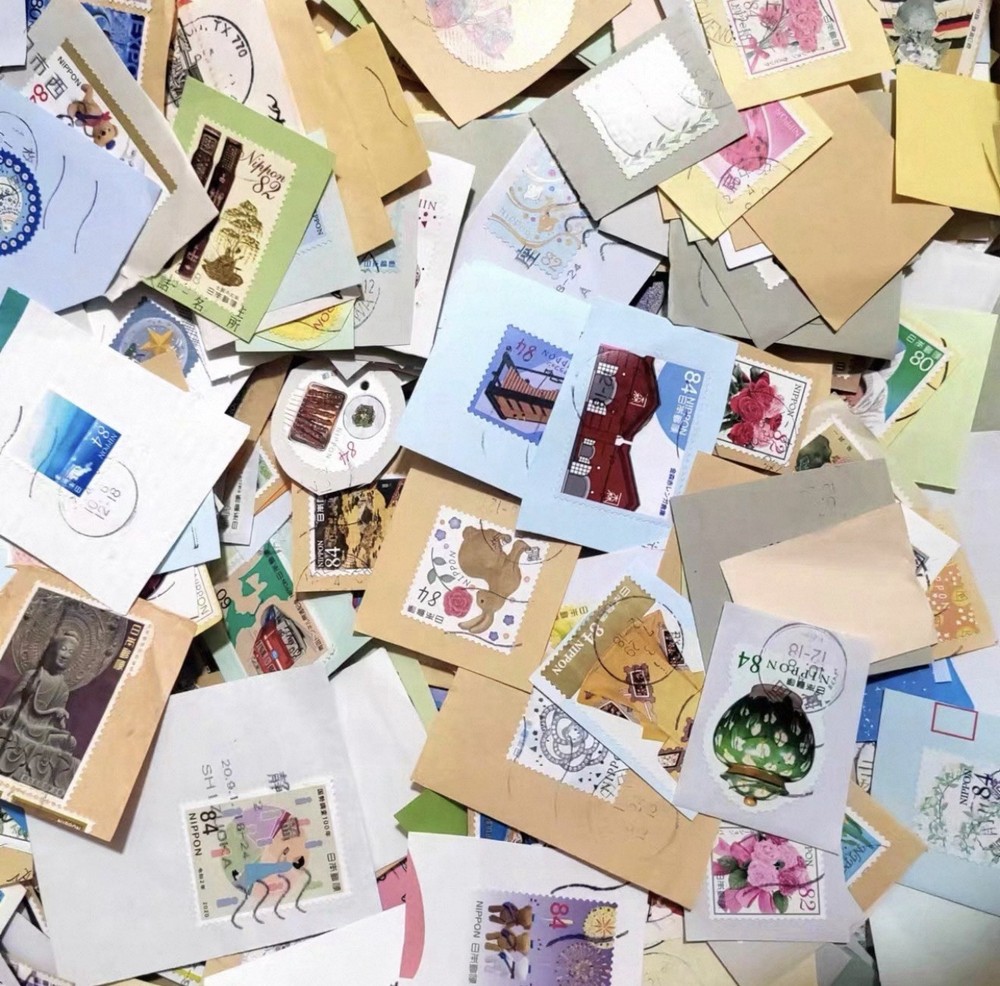 Japan 50 pcs Onpaper Used Mixed Stamps Lot Kiloware + Free Shipping Free Gift