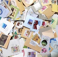 Japan 50 pcs Onpaper Used Mixed Stamps Lot Kiloware + Free Shipping Free Gift