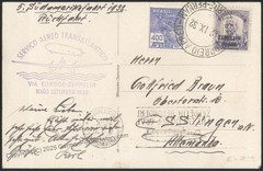 Germany 1932 Zeppelin 5th SAF Mi274A Brazil CREW RPPC Cover Beuerle Esta 110964