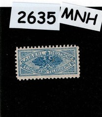 MNH stamp Revenue WWII Third Reich Germany Eisenbahn – Telegraph #2635