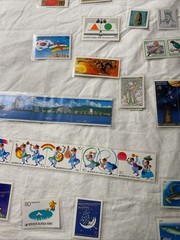 KOREA-(1985-87)-HISTORICAL EVENTS-lot of 45-Stamps,Singles/STRIPS-CV.$50.MNH#532