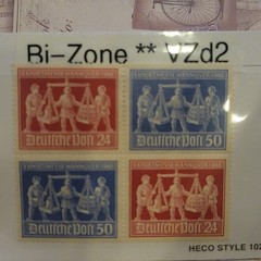Germany Exportmesse Hannover 1948 Postage Stamps MNH Unused 24 & 50 Multi-Color