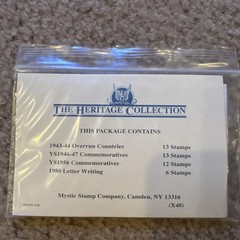 1943-44 Overrun Countries 46-47, 56 Commemoratives & 1980s Letter Writing