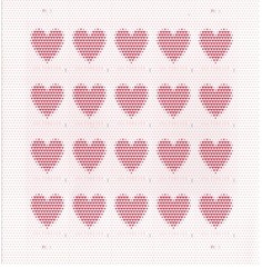 USPS SHEET OF 20 MADE OF HEARTS one ounce rate STAMPS Sent from OKC, OK
