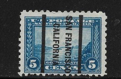 SCOTT 403 5 CENT PANAMA PACIFIC EXPOSITION PERF. 10 USED SINGLE FREE SHIPPING