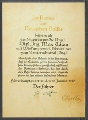 ✔️ GERMANY 3. Reich WWII Karl Dönitz RARE SIGNATURE POSTCARD – REPRODUCTION!!