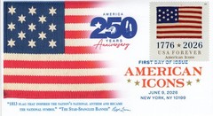 26-208, 2026, American Icons, Complete Set (13 Covers) First Day Cover, DCP