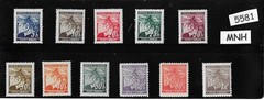 MNH Stamp set / Third Reich era Linden Leaves / Germany Occupation during WWII