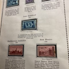 U.S.-(-1945-1946-)-HISTORICAL EVENTS-lot Of 11- Stamps-ON ALBUM PAGE-USED-#30