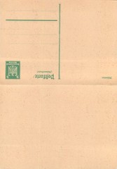 E0045 Germany 1933-1945 postal stationery card prepaid reply 5 Pf. unused