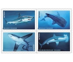 2017 Mint US Sharks Pane of 20 Forever Stamps Scott# 5227a (MNH) – 100 PCS TOTAL