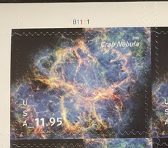 2026 Crab Nebula Priority Mail Single Stamp –MNH