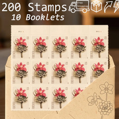 200 Pcs Contemporary Boutonniere Forever Stamps 2020 USPS Scott #5457 10 sheets