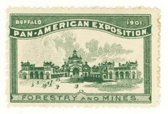 1901 Pan American Exposition BC59 GREEN M NH Forestry Cinderella Stamp Am Expo