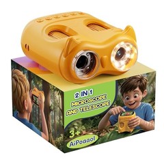 1000X Digital Microscope for Kids Handheld: 2-in-1 Binoculars Portable STEM