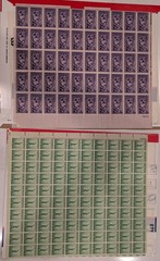 Huge Lot of Vintage Stamps, Full Sheets, Partial Sheets, Singles – Collection