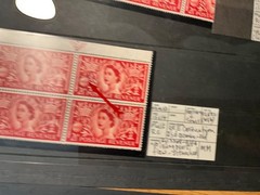 GB stamp error flaw mint block collection KGVI QE *a510