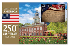 United Nations 2026 United States of America 250th Anniversary Souvenir Sheet