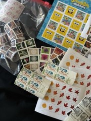 huge lot of US stamps discount postage Face Value FV $600+ xmas flowers sheets