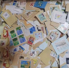 Japan 50 pcs Onpaper Used Mixed Stamps Lot Kiloware + Free Shipping Free Gift